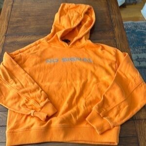 Forever 21 orange sweatshirt hoodie, size S